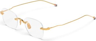 Thom Browne Ueo 961A Randloze Zonnebril - unisex - Brillen - Geel - 49 MM - Accessoires
