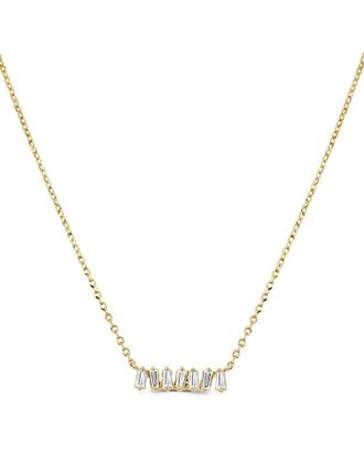 Sabrina Designs 14K 0.18 Ct. Tw. Diamond Bar Necklace