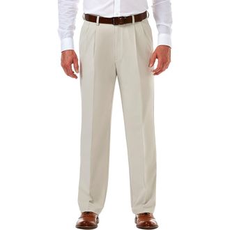 Haggar Haggar Cool 18 PRO Classic Fit Flat Front Pant in String at Nordstrom Rack, Size 34 X 29
