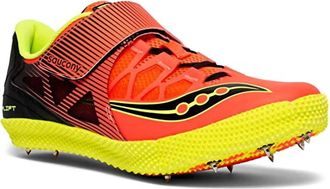Saucony Mens Uplift Hj2 Track Shoe In 2 - Vizi Red/citron