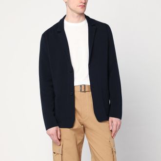 Roberto Collina Cardigan a giacca blu navy in cotone