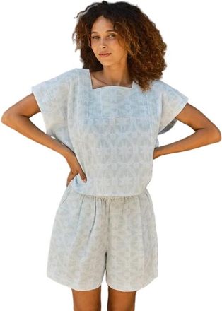 Ace & Jig Prudence Reversible Square Neck Top in Calm at Nordstrom, Size Xx-Small