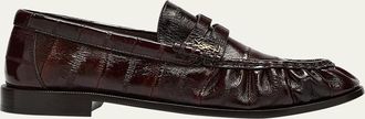 Saint Laurent Le Leather YSL Penny Loafers