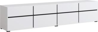 Petits Meubles Mueble TV 4 puertas 225 cm estratificado Blanco