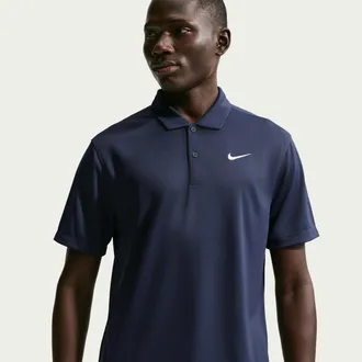 Nike Mens Court Dri-FIT Tennis Polo in Blue | DH0857-451