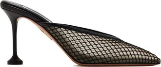 Aquazzura 85 mm Bisous mesh pumps - Zwart