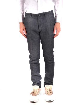 Daniele Alessandrini Stijlvolle Slim-Fit Broek Upgrade - Heren - Slim Fit Broeken - Grijs - M - Broeken
