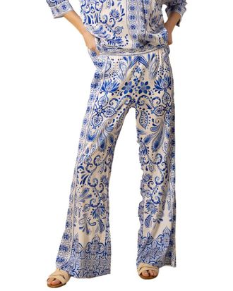 Hale Bob Frankie Silk-Blend Pant