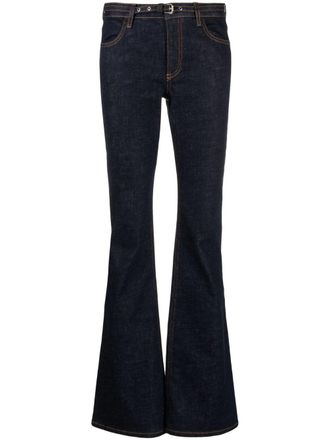 Philosophy di Lorenzo Serafini low-rise flared jeans - women - Cotton/Cotton/Spandex/Elastane/Polyester - 46 - Blue