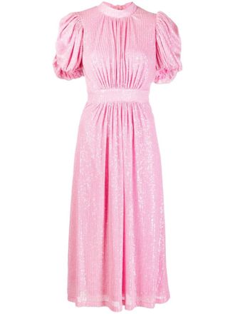Rotate sequin-embellished midi dress - Pink