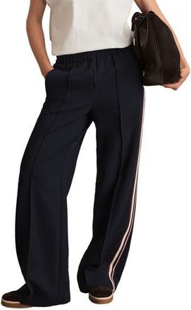 Reiss Robyn Side Stripe Pants in Navy at Nordstrom Rack, Size 10 Us / 14 Uk