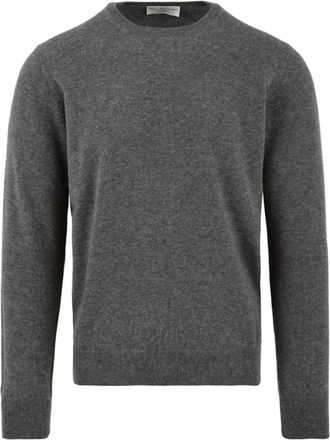 FILIPPO DE LAURENTIIS Trui met ronde hals - Heren - Cashmere truien - Grijs - 3XL - Kasjmier - Truien & Vesten