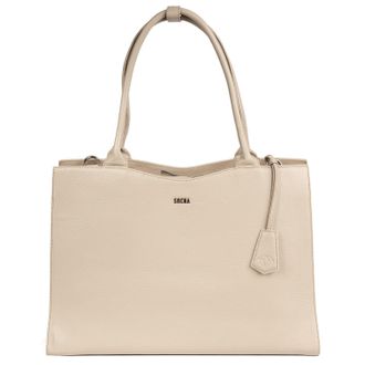 Socha Laptoptasche elegant 15.6 Zoll f&uuml;r Damen, feinstes Leder, robust, Vollausstattung