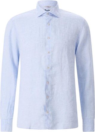 Stenstr&ouml;ms Casual Overhemd - Heren - Casual Overhemden - Blauw - L - Linnen - Overhemden