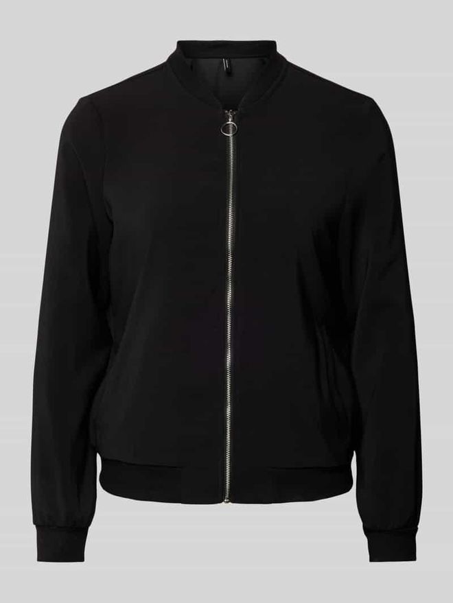 Bomberjacke mit seitlichen Eingrifftaschen Modell COCO in Black, Gr&ouml;&szlig;e XL