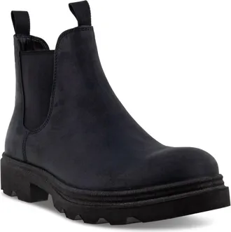 Ecco Mens Grainer Chelsea Boot In Black