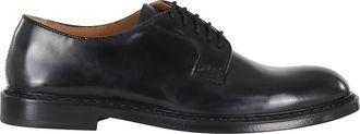 Doucal's Black Derby Shiny Leather Brogues