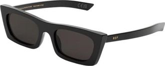 Retro Superfuture FRED 2.0 BLACK F69 Mens Sunglasses Black Size 53