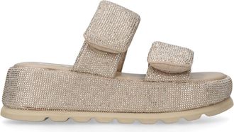Steve Madden Womens Tokiyo Gold Sandals - Size UK 7