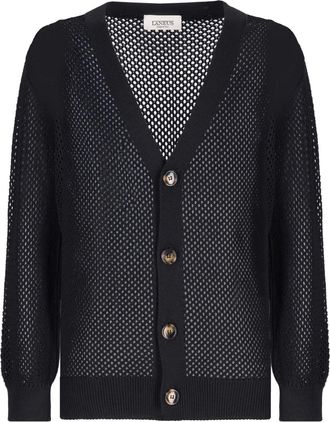 Laneus oversized cardigan - unisex - Fabric - S - Black