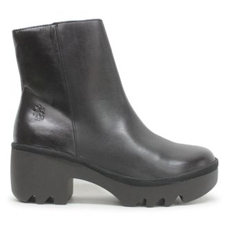 FLY London TOOR513FLY Rug Leather Womens Ankle Boots - UK 7 - US 9-9.5 Women - EU 40 - Black - Size:UK 7