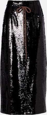 Simone Rocha Sequined pencil skirt