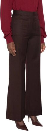 Victoria Beckham Mujer, Pantalones, Marr&oacute;n, Talla: 2XS