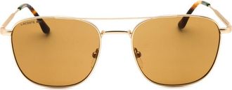 Lacoste L269S710 Aviator Gold Frame Sunglasses - Gold