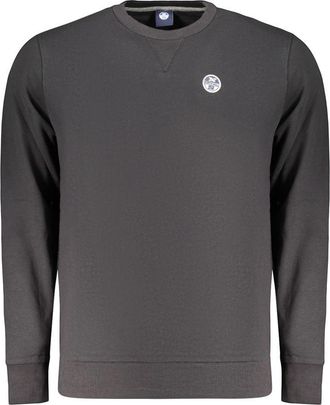 North Sails Black Cotton Mens Mens Sweatshirt