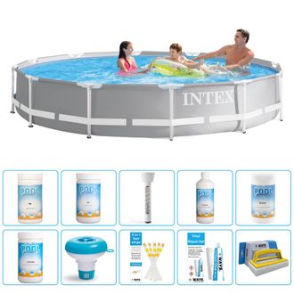Intex Piscina Prism Frame Redonda - 366x76 Cm - 7-piezas S43253