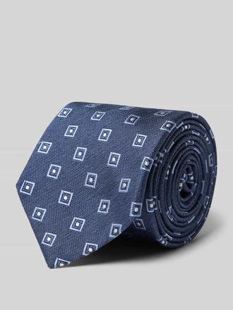 Gierremilano Seidenkrawatte aus reiner Seide mit Logo-Patch (7,5cm) in Marine, Gr&ouml;&szlig;e 1