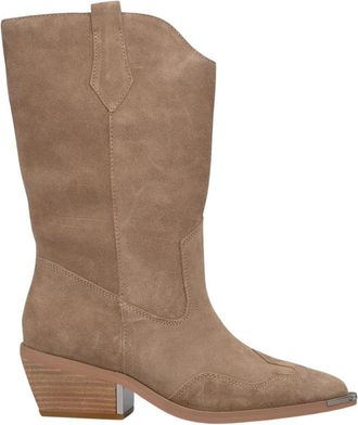 Alma En Pena Halve cowboy bootie - Dames - Cowboylaarzen - Beige - 37 EU - Schoenen