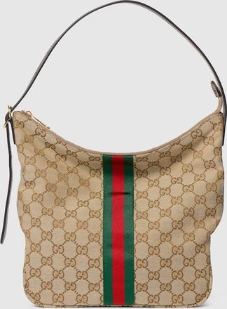 Gucci Lunetta Medium Crossbody Bag, Beige, GG Canvas