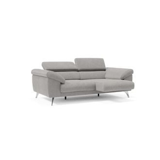 Divani.Store Sof&aacute; con reposabrazos con arc&oacute;n 213 cm gris