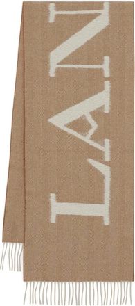 Lanvin Sciarpa con motivo spigato - Toni neutri