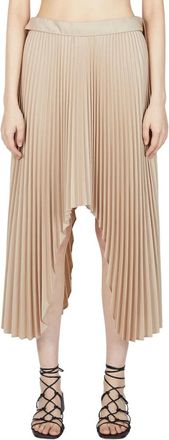 Rokh Skirts - Dames - Midirokken - Beige - M - Polyester - Rokken