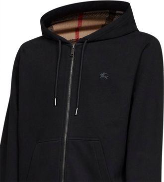 Burberry Check Sweatshirt - Black