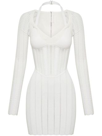 Dion Lee Abito corto traforato - Bianco
