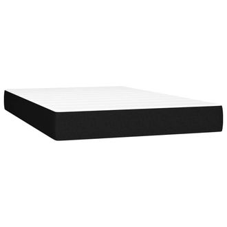 vidaXL Colch&oacute;n De Muelles Ensacados Tela Negro 120x200x20 Cm Vidaxl