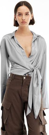 Mother of All Gisele Top in Silver at Nordstrom, Size Medium