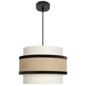 Fabrilamp L&aacute;mpara De Techo Colgante Cornalina 1x27 Beis/negro 30d