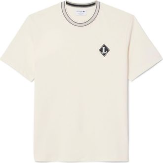 Lacoste Cotton Ringer T-Shirt in Lapland at Nordstrom, Size 5