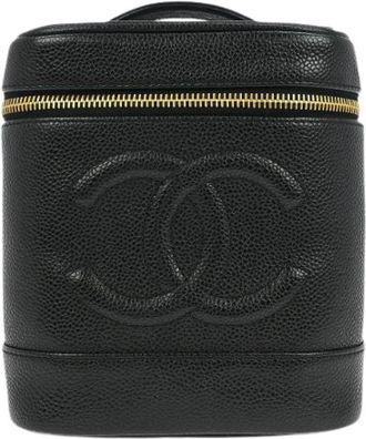 Chanel Pre-owned Bucket Bag - Dames - Vintage Tas - Zwart - ONE Size - Leer - Vintage