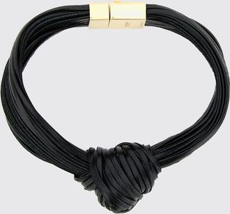 Bottega Veneta Bracciale Knot Bottega Veneta in pelle multifilo ed argento