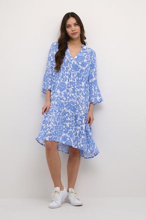 Kaffe Jurk A-shape blue white