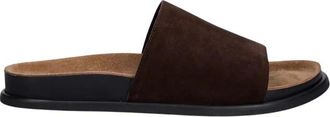Vagabond Effie Suede Slide - Dames - Sandalen - Bruin - 41 EU - Leer - Schoenen