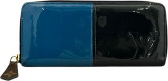 Louis Vuitton Navy Blue Vernis Coin Purse/Coin Case (Pre-Owned)