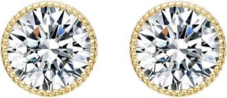 Rachel Glauber 14K Diamond CZ Earrings