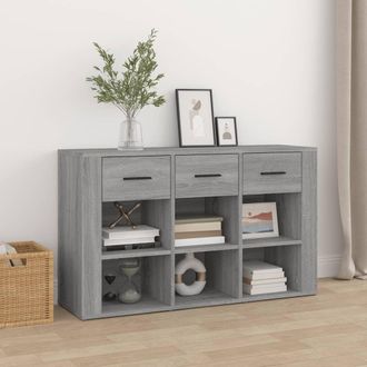 vidaXL Vidaxl - Aparador De Madera Contrachapada Gris Sonoma 100x30x59,5 Cm