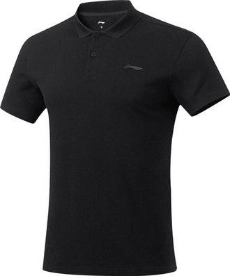 Li-Ning Logo Training Polo Shirt Black APLT029-1